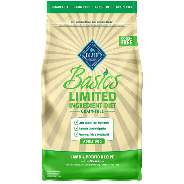 Blue Buffalo Basics Grain Free Adult Lamb & Potato Recipe Dry Dog Food