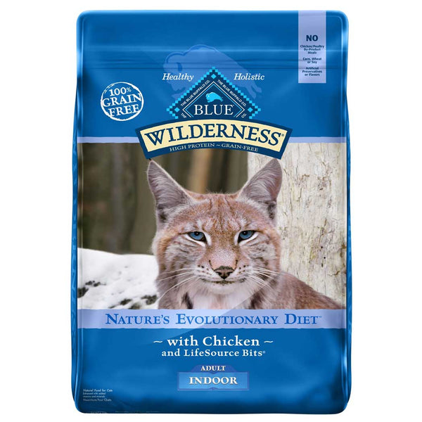Blue Buffalo Wilderness Grain Free Chicken Recipe Indoor Dry Cat Food