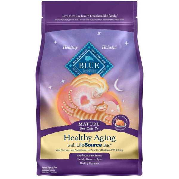 Blue Buffalo Tastefuls Adult 7+ Chicken & Brown Rice Mature Dry Cat Food