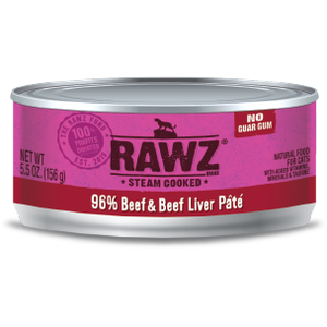 RAWZ 96% Beef and Liver Pate Wet Cat Food