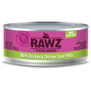 RAWZ 96% Chicken Liver Pate Wet Cat Food