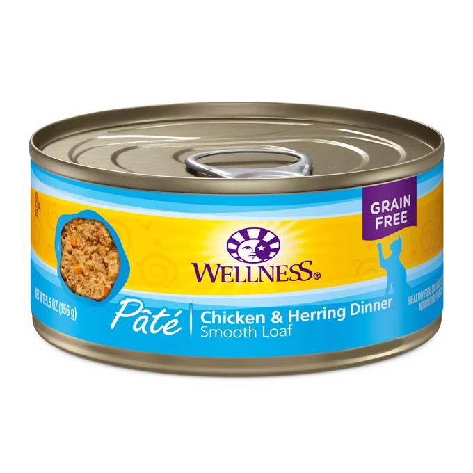 Wellness Chicken & Herring Wet Cat Food