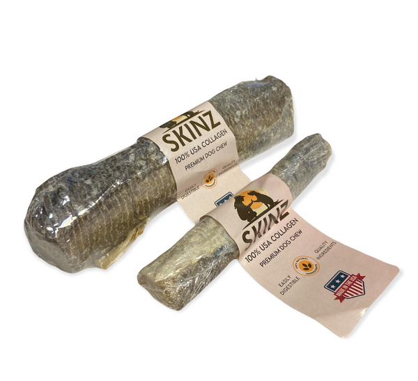 Skinz Cod Wrapped 100% Collagen Roll Dog Chew