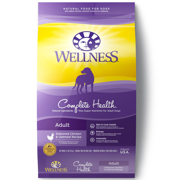 Wellness Complete Health Adult Chicken & Oatmeal Dry Dog Food
