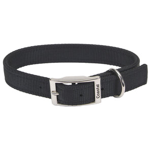 Coastal Double Nylon Collar 20" Black