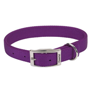 Coastal Double Nylon Collar 20" Purple