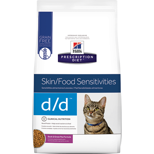 Hills Prescription Diet D/D Duck & Green Pea Dry Cat Food