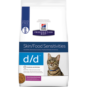 Hills Prescription Diet D/D Duck & Green Pea Dry Cat Food