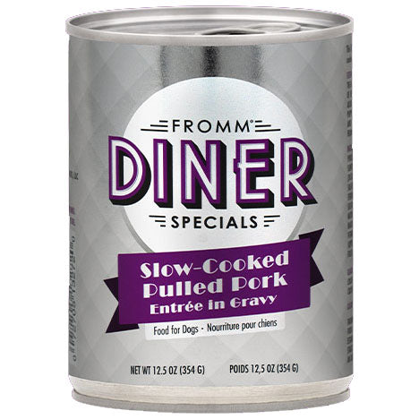 Fromm Diner Specials Slow-Cooked Pulled Pork Entree in Gravy Wet Dog Food