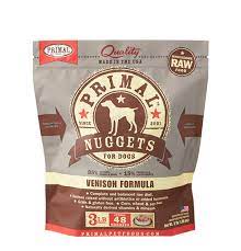 Primal Venison Nuggets Frozen Dog Food