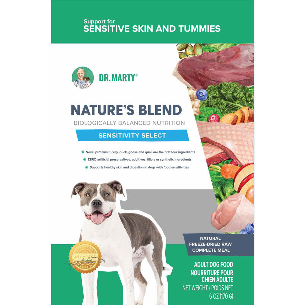 Dr. Marty Freeze Dried Nature's Blend Sensitivity Select Dog Food