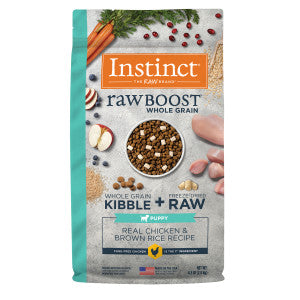 Instinct Raw Boost Whole Grain Real Chicken & Brown Rice Recipe for Puppies Dry Dog Food