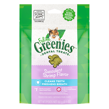 Greenies Feline Succulent Shrimp Natural Dental Care Cat Treats