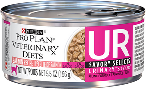 Purina Pro Plan Veterinary Diets UR Urinary St/Ox Savory Selects Salmon Wet Cat Food