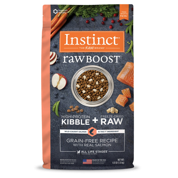 Nature's Variety Instinct Raw Boost Grain Free Recipe with Real Salmon Natural Dry Dog Food