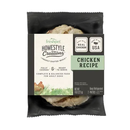 Freshpet Homestyle Creations Chicken Recipe Refrigerated Dog Food