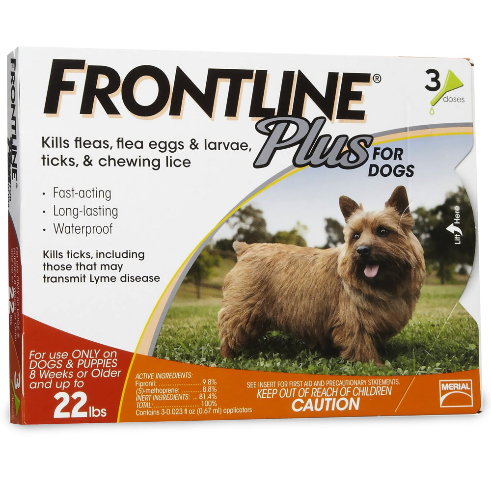 Frontline Plus for Dogs 0-22 lb. 3 month