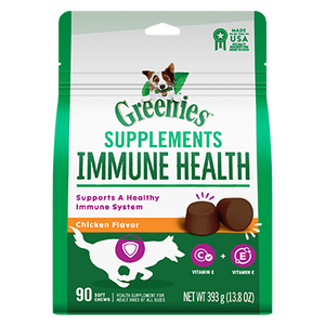 Greenies Supplements Immune Health Chicken Flavor Soft Chews for Dogs