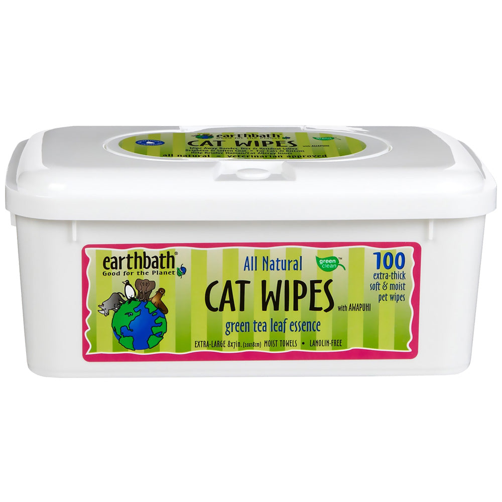 Earthbath Green Tea Cat Wipes