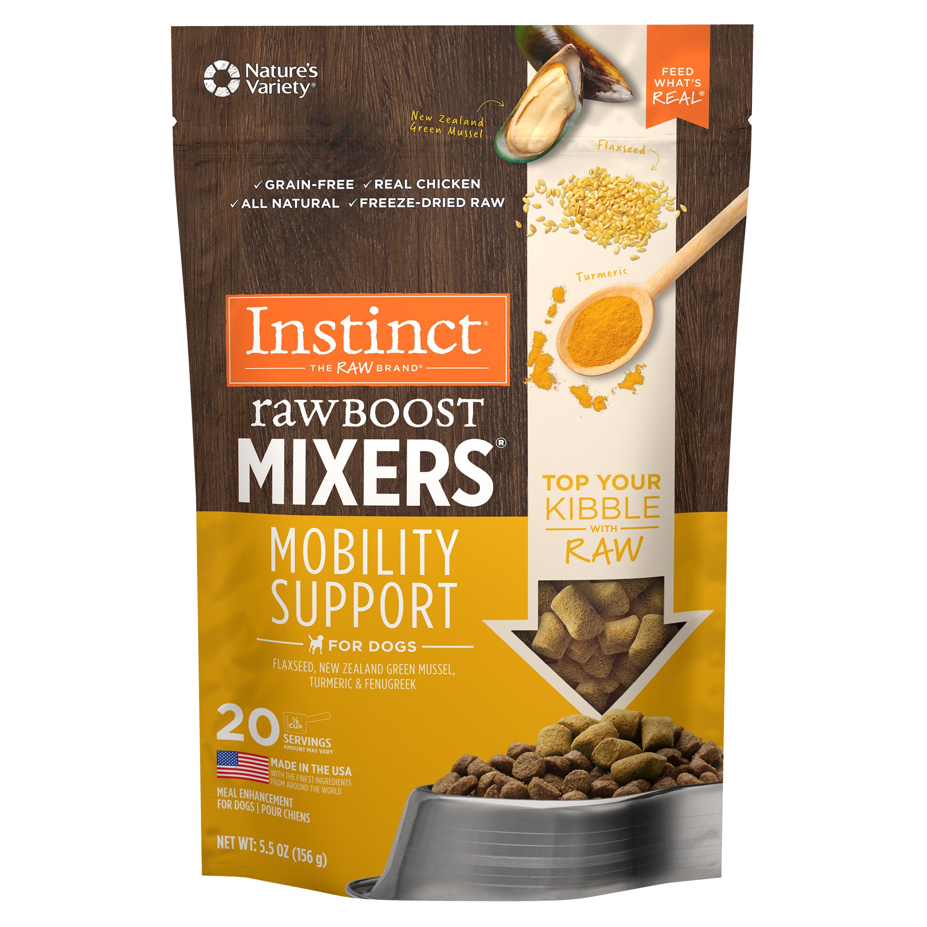 Nature's Variety Instinct Raw Boost Mixers Mobility Support
