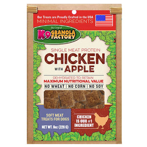 K9 Granola Factory Chicken and Apple Dehydrated Soft Meat Dog Treats