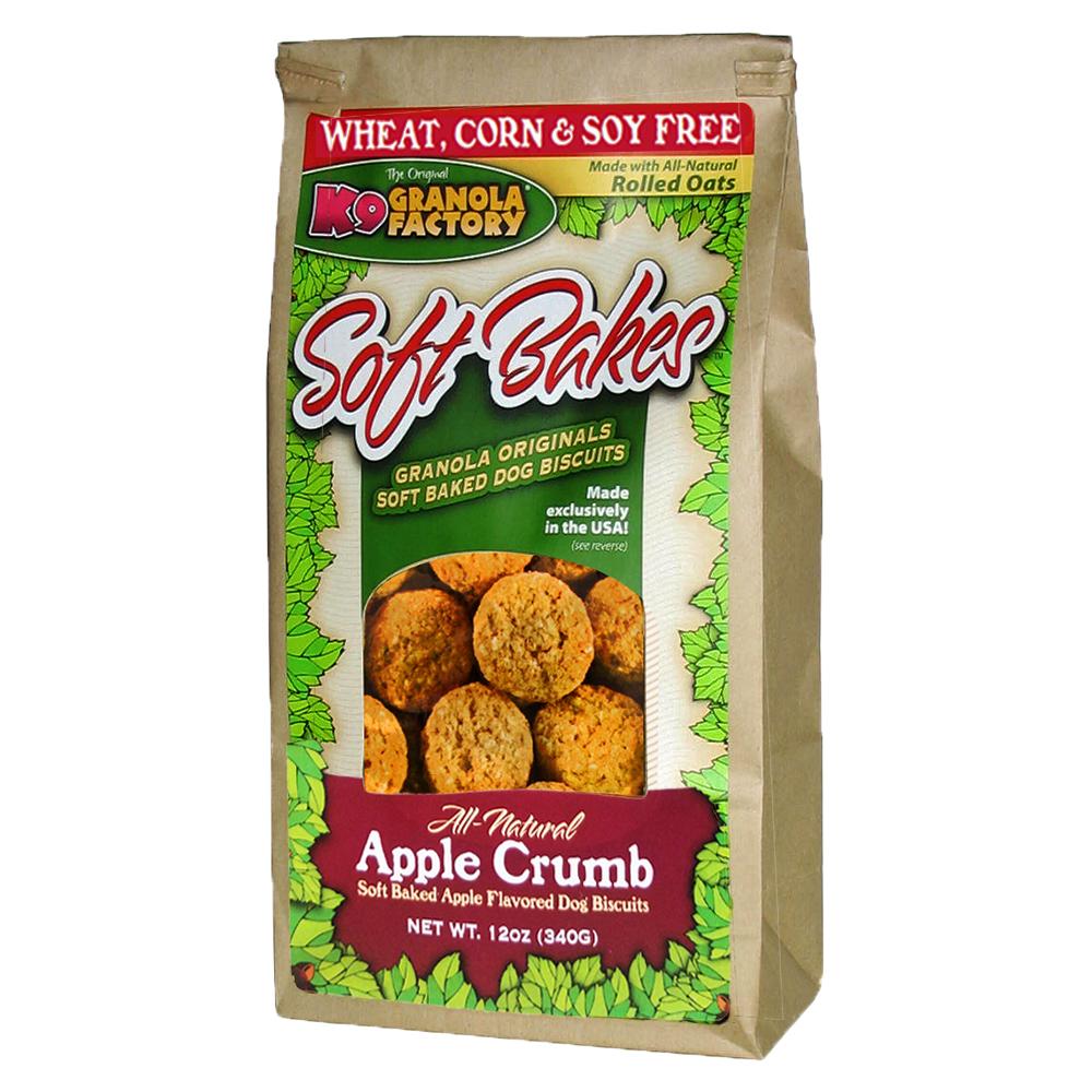 K9 Granola Factory Soft Bakes Apple Crumb Dog Treats available at The Hungry Puppy Pet Food and Supplies Farmingdale, New Jersey