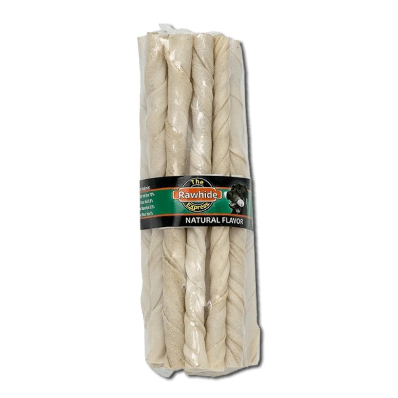 Natural Flavor Rawhide Twist Sticks