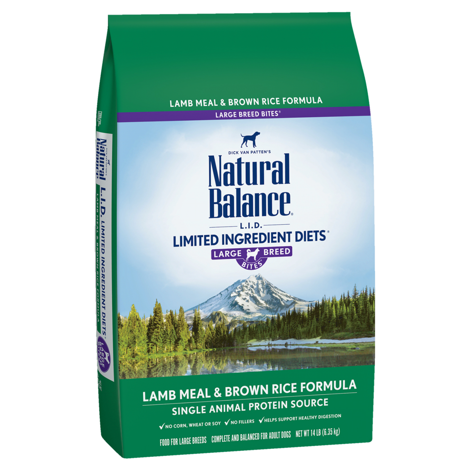 Natural Balance LID Lamb & Brown Rice Large Breed Bites Dry Dog Food