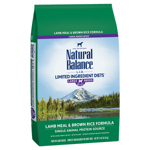 Natural Balance LID Lamb & Brown Rice Large Breed Bites Dry Dog Food