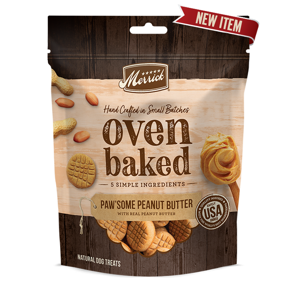 Merrick Oven Baked Paw'some Peanut Butter Dog Treats