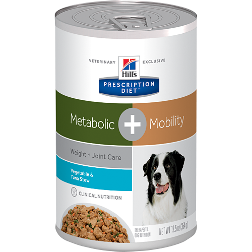 Hills Prescription Diet Metabolic + Mobility Vegetable & Tuna Wet Dog Food