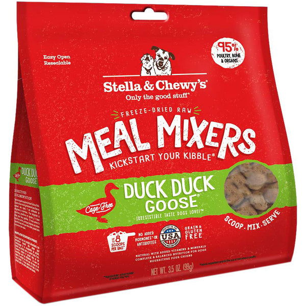 Stella & Chewy's Meal Mixers Duck Duck Goose Freeze-Dried Dog Food