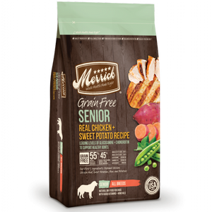 Merrick grain free senior dog food best sale