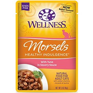 Wellness Healthy Indulgence Morsels with Tuna Wet Cat Food
