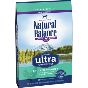 Natural Balance Original Ultra Grain Free Large Breed Bites Chicken Formula Dry Dog Food