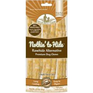 Fieldcrest Farms Nothin' to Hide Rawhide Alternative Peanut Butter Twists