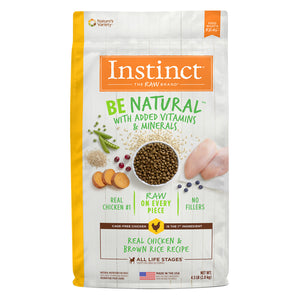 Nature's Variety Instinct Be Natural Chicken & Brown Rice Dry Dog Food