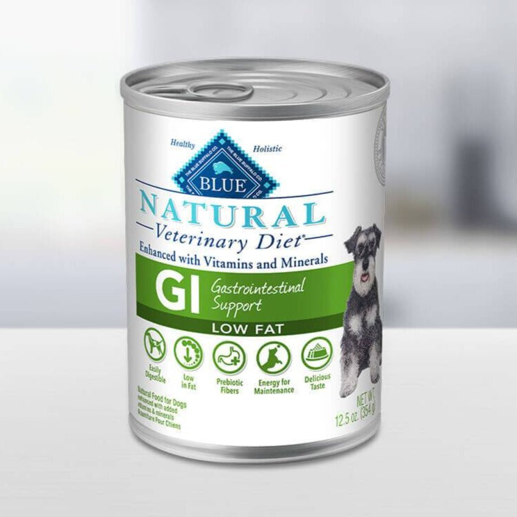Blue Buffalo BLUE Natural Veterinary Diet GI Gastrointestinal Support Low Fat Wet Dog Food