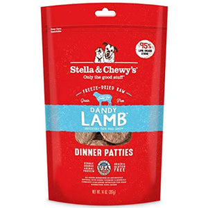 Stella & Chewy's Dandy Lamb Grain Free Dinner Patties Freeze Dried Raw Dog Food