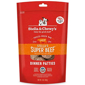 Stella & Chewy's Stella's Super Beef Grain Free Dinner Patties Freeze Dried Raw Dog Food