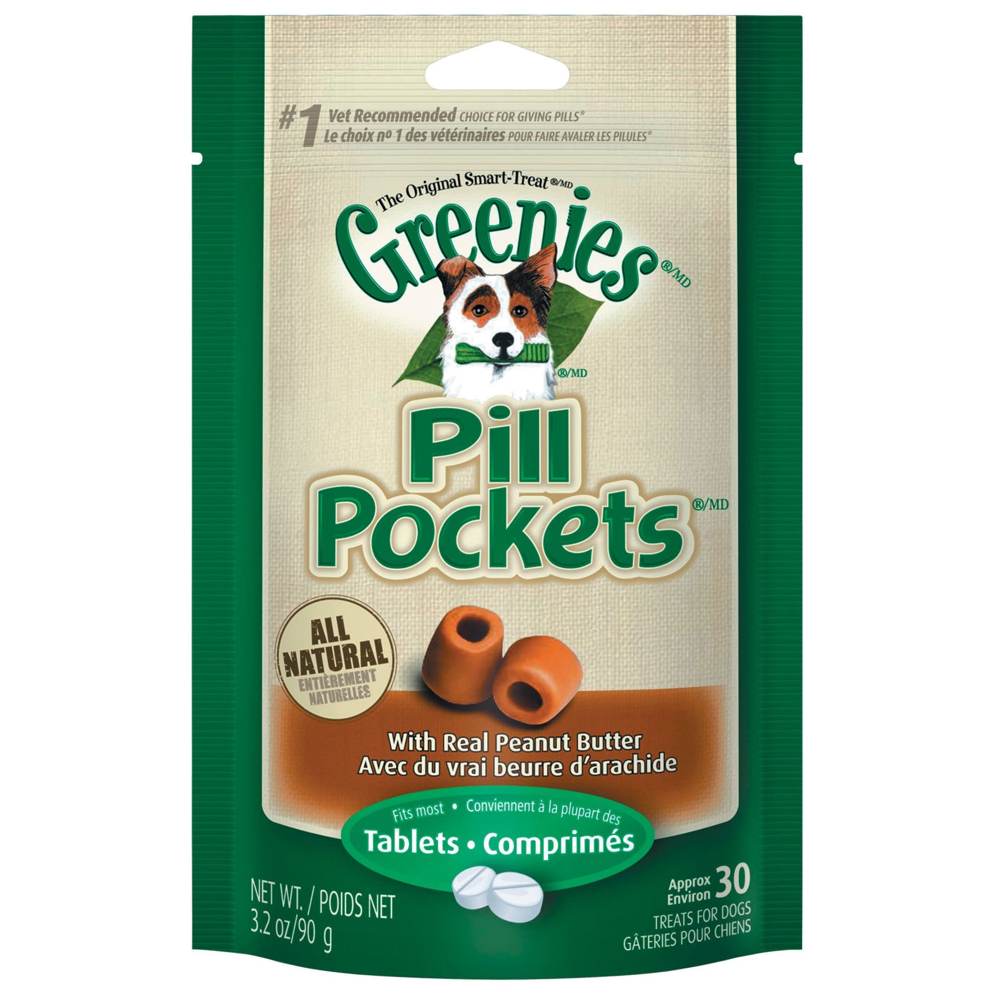 Pill Pockets Peanut Butter Tablets