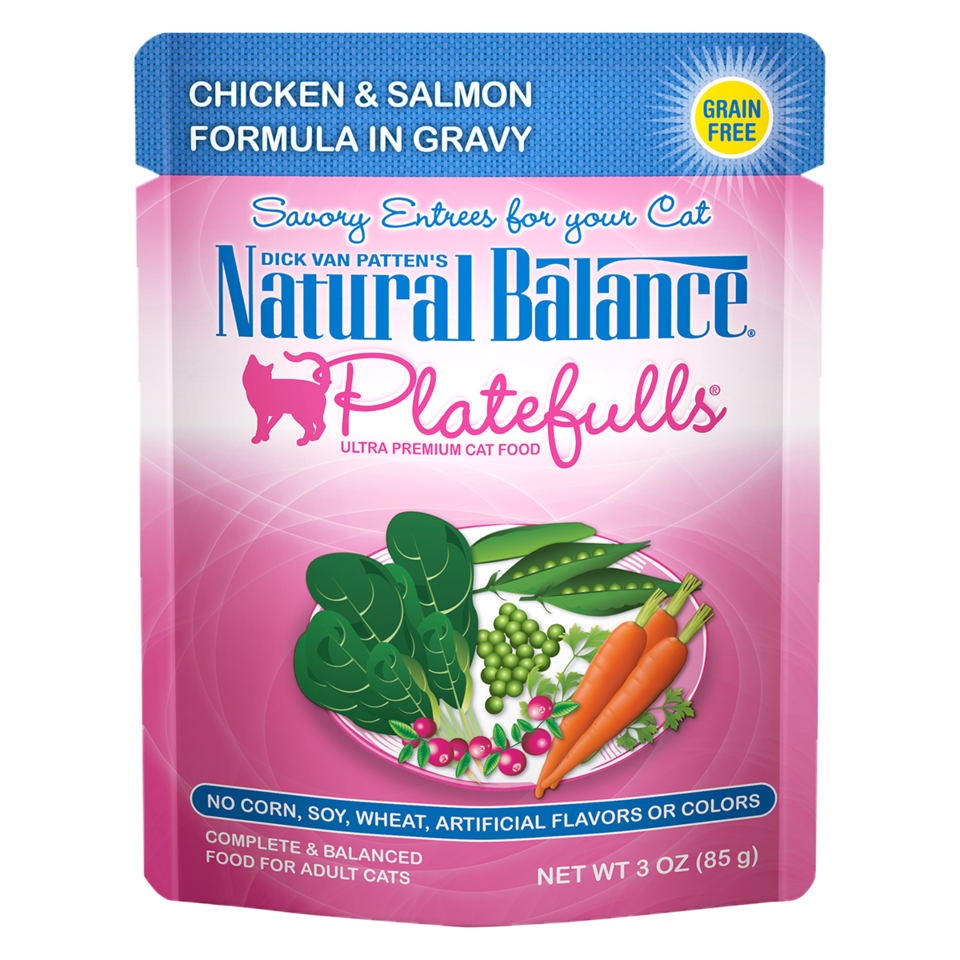 Natural Balance Platefulls Chicken & Salmon Formula in Gravy Wet Cat Food