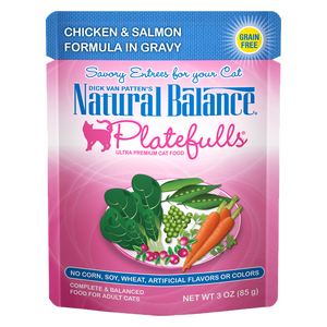 Natural Balance Platefulls Chicken & Salmon Formula in Gravy Wet Cat Food