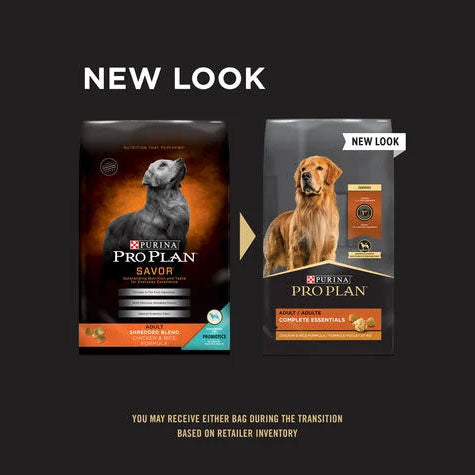 Pro Plan Adult Complete Essentials Shredded Blend Chicken & Rice Formula Dry Dog Food