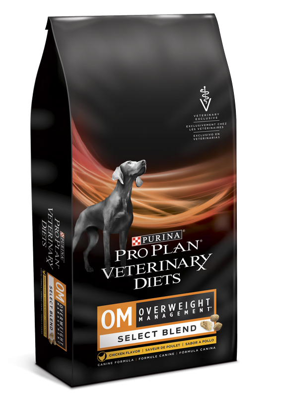 Purina pro plan veterinary diets om select blend overweight management formula dry dog food new arrivals