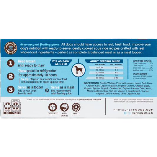 Primal Gently Cooked Fish & Kale Recipe Dog Food