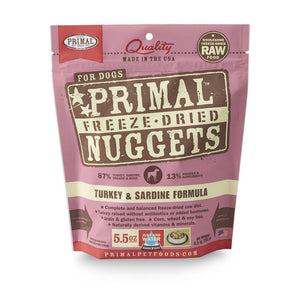 PrimalFreeze Dried Nuggets Turkey & Sardine