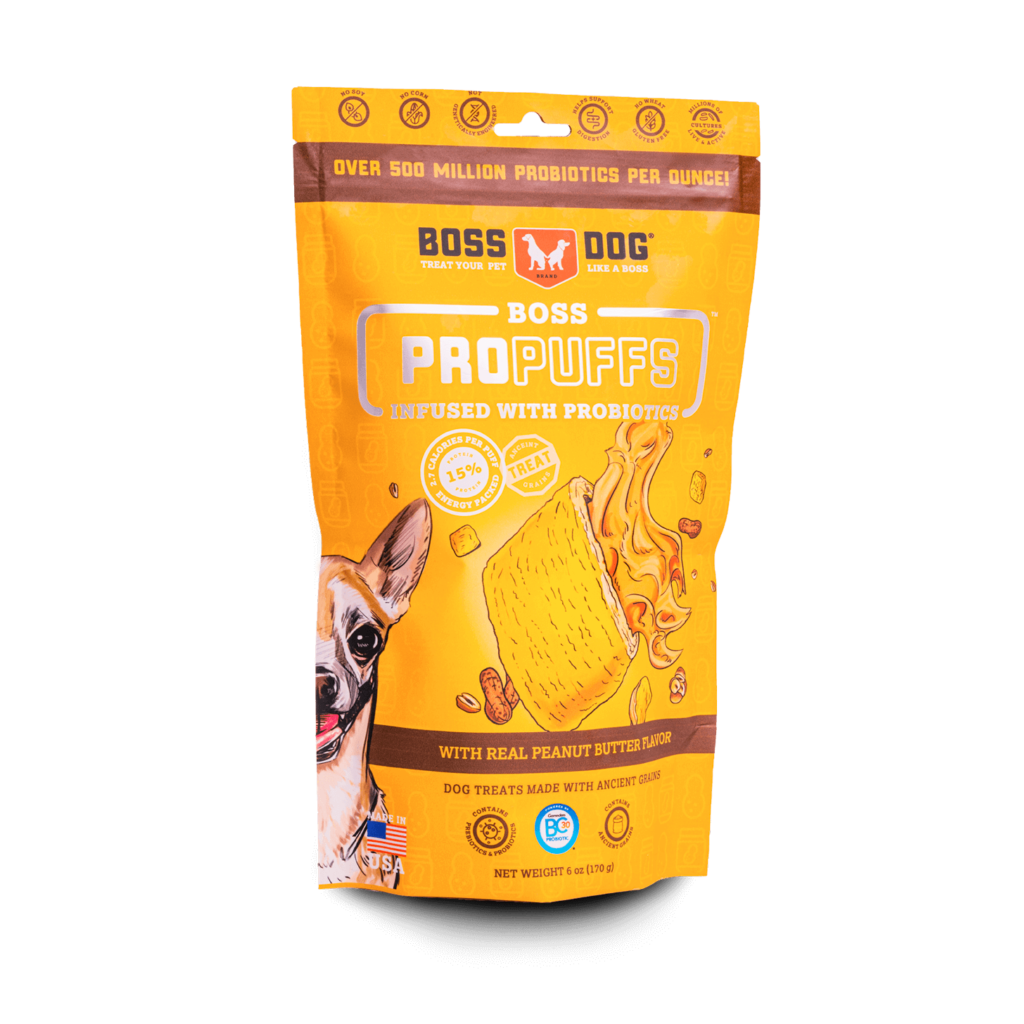 Boss Dog ProPuffs Infused with Probiotics with Real Peanut Butter Flav