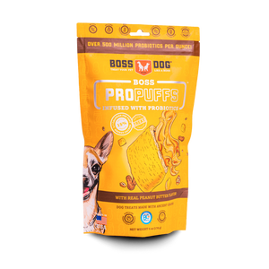 Boss Dog ProPuffs Infused with Probiotics with Real Peanut Butter Flavor Dog Treats