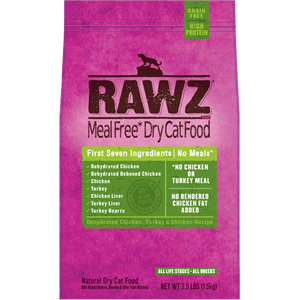 RAWZ Meal Free Dehydrated Chicken and Turkey Dry Cat Food